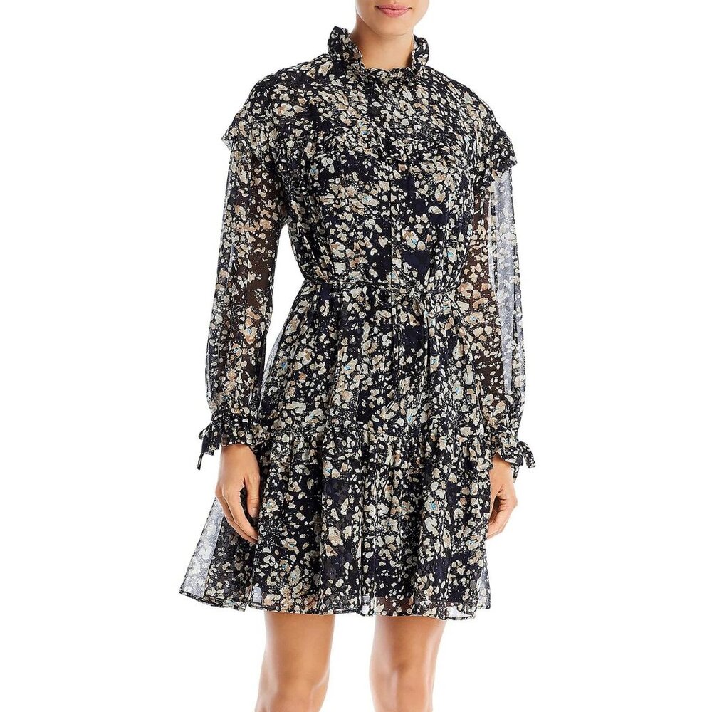 Boss Denada Women’s Ruffled Mini Dress Size 10
